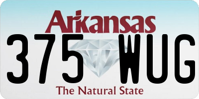 AR license plate 375WUG