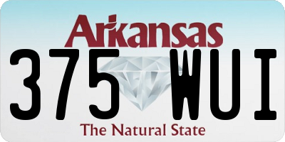 AR license plate 375WUI
