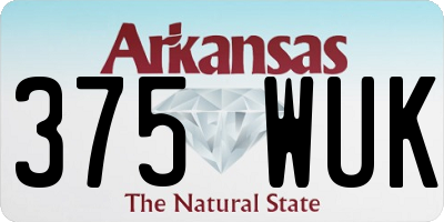 AR license plate 375WUK