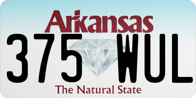 AR license plate 375WUL