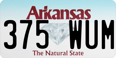 AR license plate 375WUM