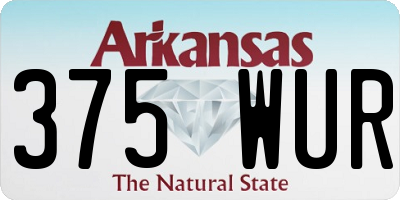 AR license plate 375WUR