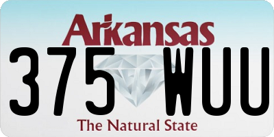 AR license plate 375WUU