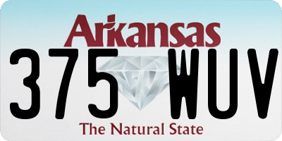 AR license plate 375WUV