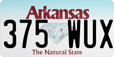 AR license plate 375WUX