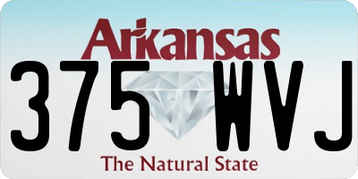 AR license plate 375WVJ