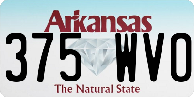 AR license plate 375WVO