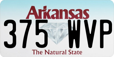 AR license plate 375WVP