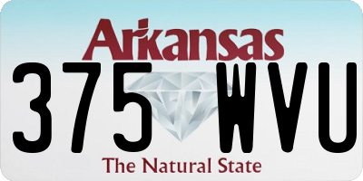 AR license plate 375WVU