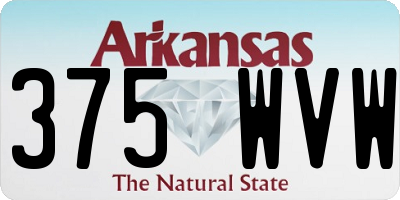 AR license plate 375WVW