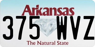 AR license plate 375WVZ