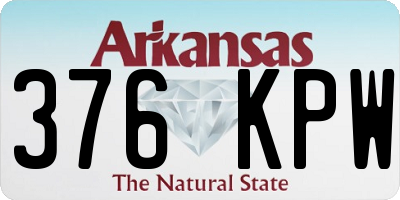 AR license plate 376KPW