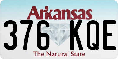 AR license plate 376KQE