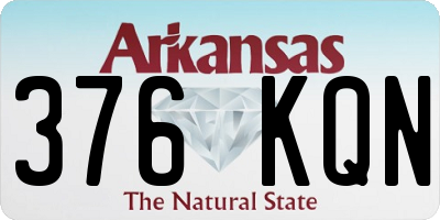 AR license plate 376KQN