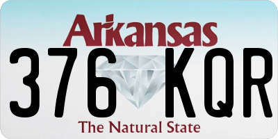 AR license plate 376KQR