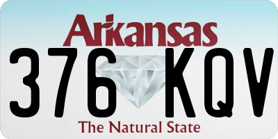 AR license plate 376KQV