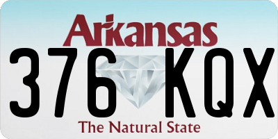 AR license plate 376KQX