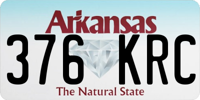 AR license plate 376KRC