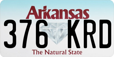 AR license plate 376KRD
