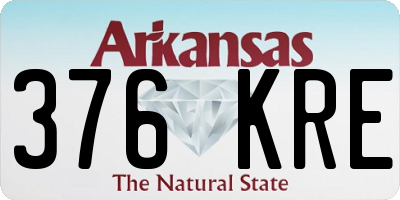 AR license plate 376KRE