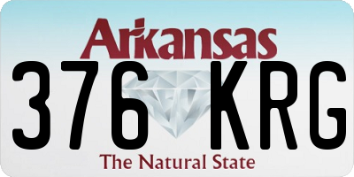 AR license plate 376KRG