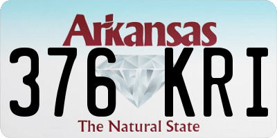 AR license plate 376KRI