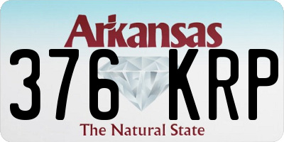 AR license plate 376KRP