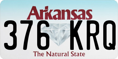 AR license plate 376KRQ