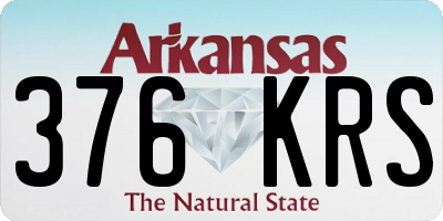 AR license plate 376KRS