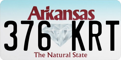 AR license plate 376KRT
