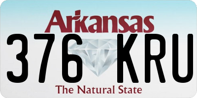 AR license plate 376KRU