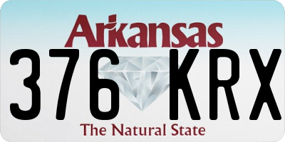 AR license plate 376KRX