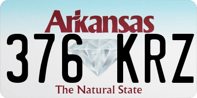 AR license plate 376KRZ