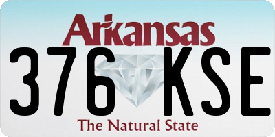 AR license plate 376KSE