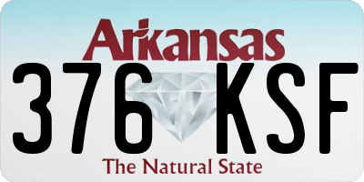 AR license plate 376KSF