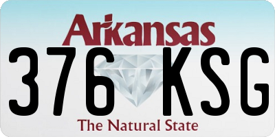 AR license plate 376KSG