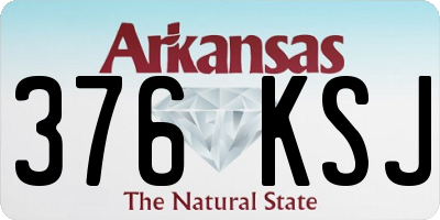 AR license plate 376KSJ