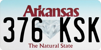 AR license plate 376KSK