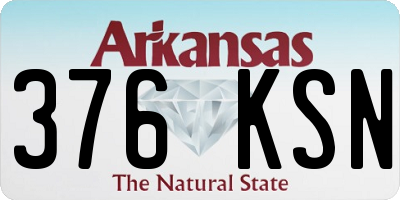 AR license plate 376KSN