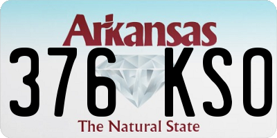 AR license plate 376KSO