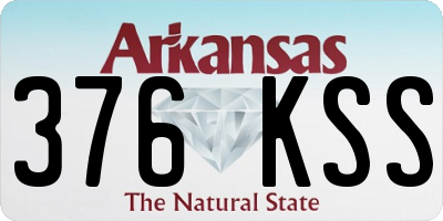 AR license plate 376KSS