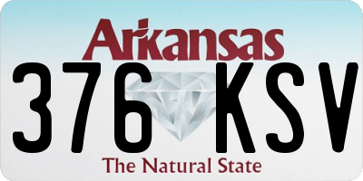 AR license plate 376KSV