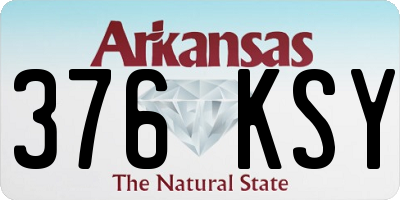 AR license plate 376KSY