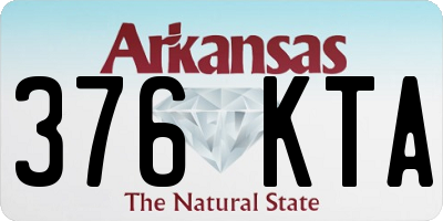 AR license plate 376KTA