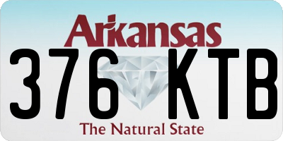 AR license plate 376KTB