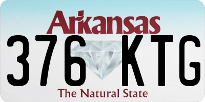 AR license plate 376KTG