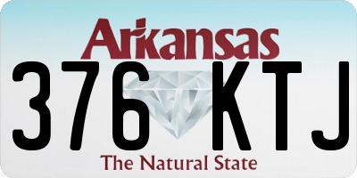 AR license plate 376KTJ