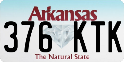 AR license plate 376KTK