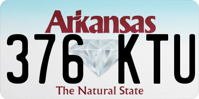 AR license plate 376KTU