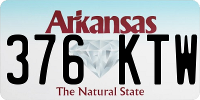 AR license plate 376KTW